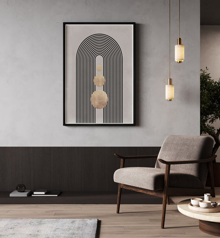 LINES AND CIRCLES XIX , BOHO ART PAINTINGS