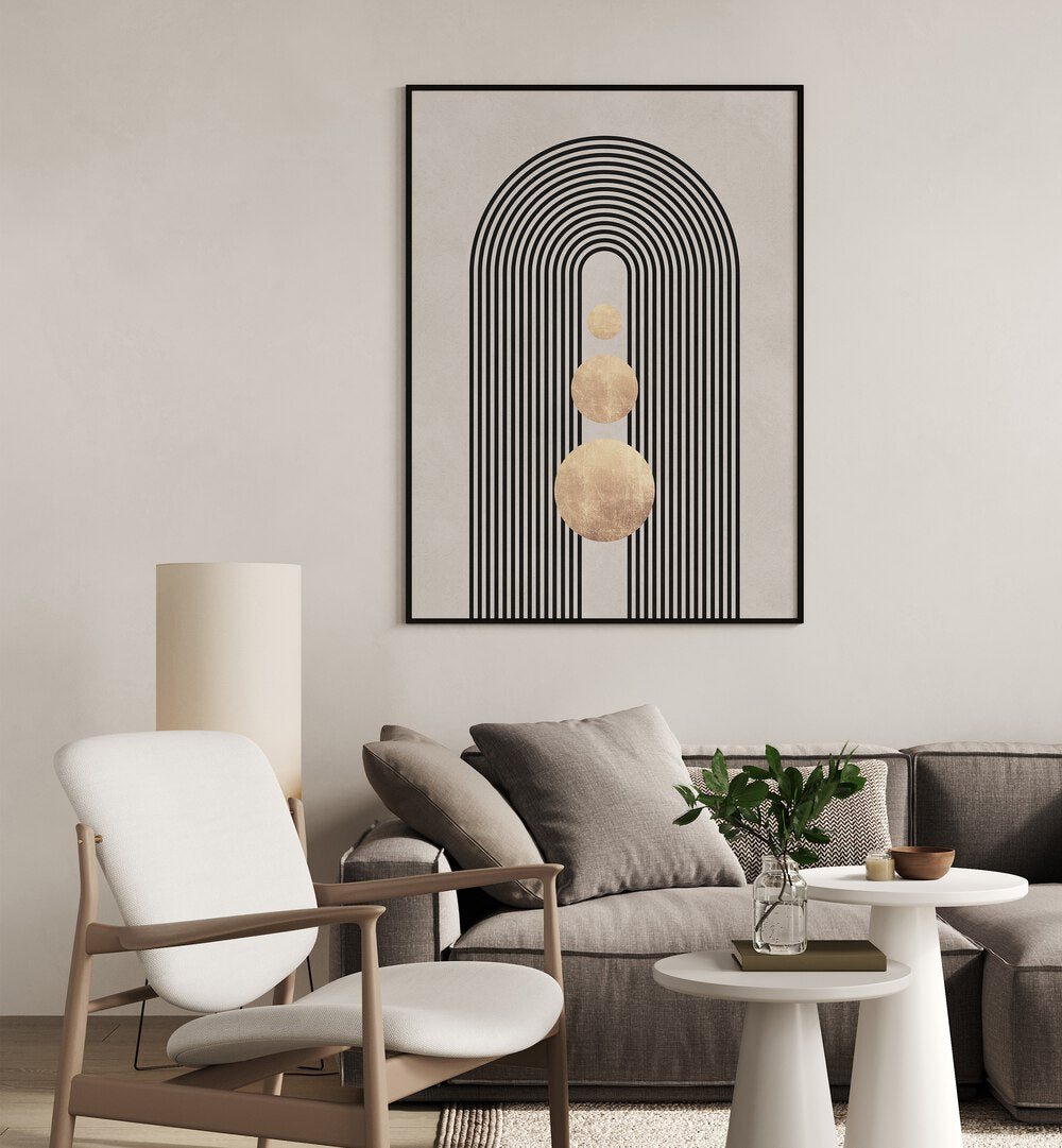 LINES AND CIRCLES XIX , BOHO ART PAINTINGS