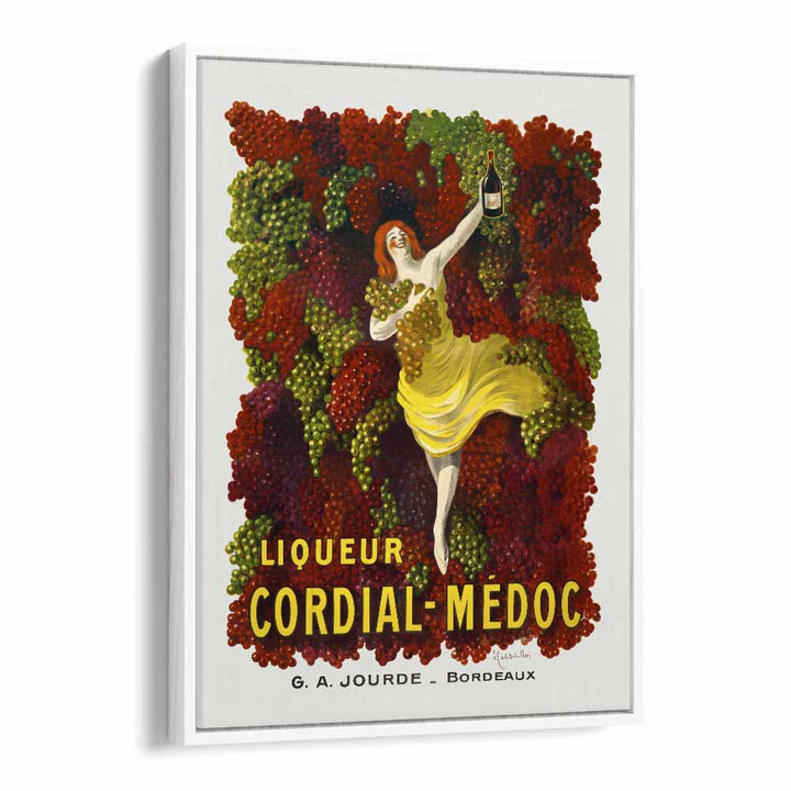 Liqueur Cordial Medoc Bar & Cafe Artwork in White Floater Frame