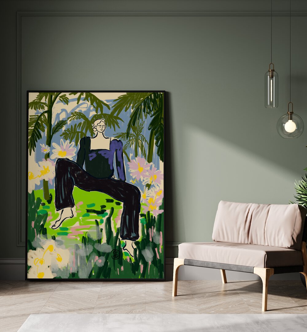 LISTEN TO THE SILENCE , VIBRANT & ELECTRIC ART PRINTS