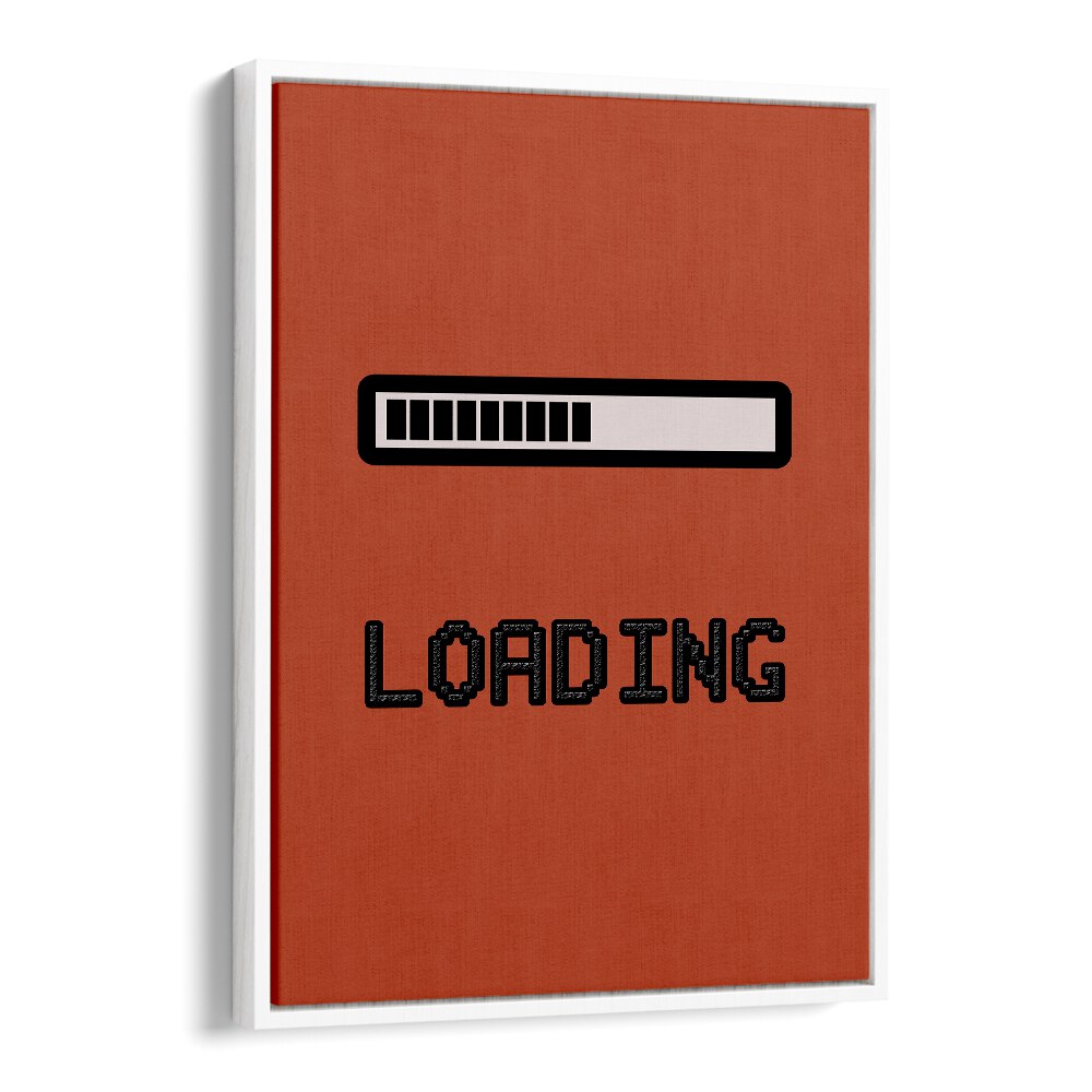 Loading I Gaming art painting Artwork in White Floater Frame