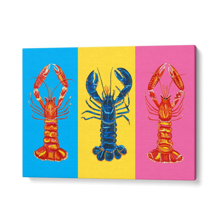 Lobster Langoustines Pop Art Artwork in Gallery Wrap