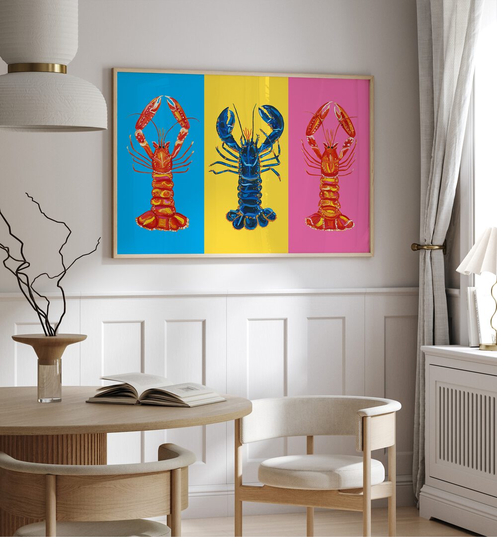 LOBSTER LANGOUSTINES, POP ART PAINTING