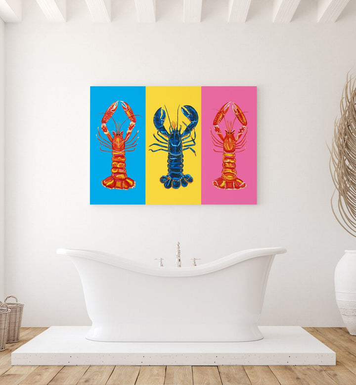 LOBSTER LANGOUSTINES, POP ART PAINTING