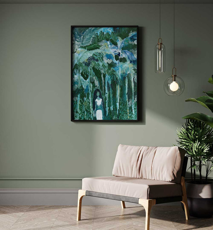 LOCAL IN TROPICAL FOREST , FLORAL FLOWER PAINTINGS