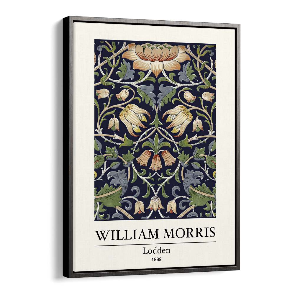 Lodden 1889 A Tapestry Of Nature And Artistry By William Morris's art painting Artwork in Black Floater Frame