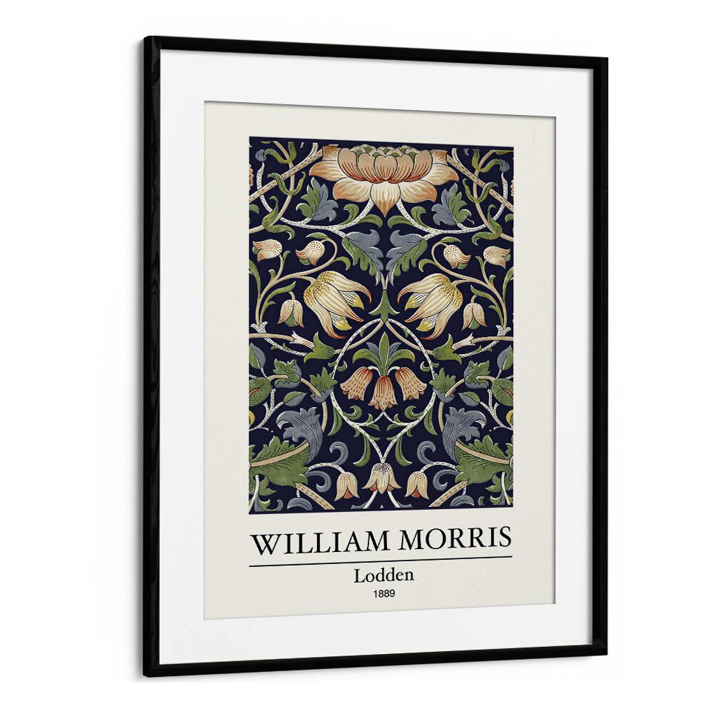 Lodden 1889 A Tapestry Of Nature And Artistry By William Morris's art painting Artwork in Black Frame With Mount