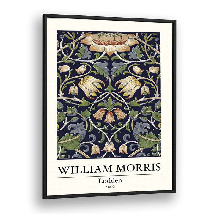 Lodden 1889 A Tapestry Of Nature And Artistry By William Morris's art painting Artwork in Black Plain Frame