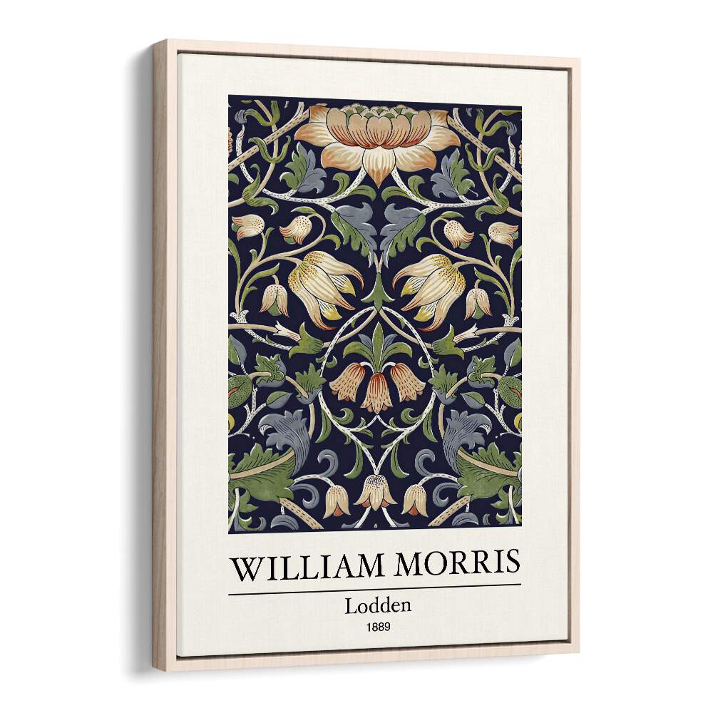 Lodden 1889 A Tapestry Of Nature And Artistry By William Morris's art painting Artwork in Oak Wood Floater Frame