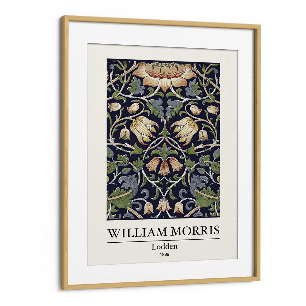 Lodden 1889 A Tapestry Of Nature And Artistry By William Morris's art painting Artwork in Oak Wood Frame With Mount