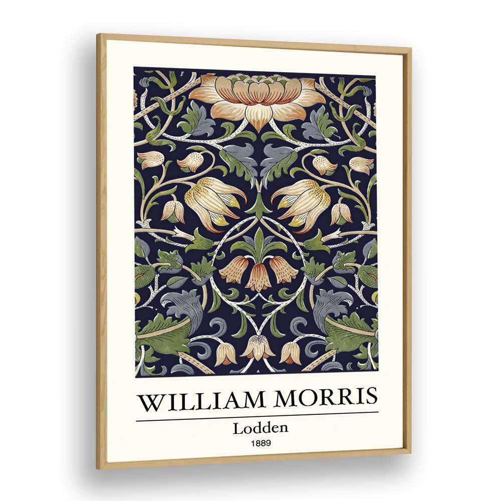 Lodden 1889 A Tapestry Of Nature And Artistry By William Morris's art painting Artwork in Oak Wood Plain Frame