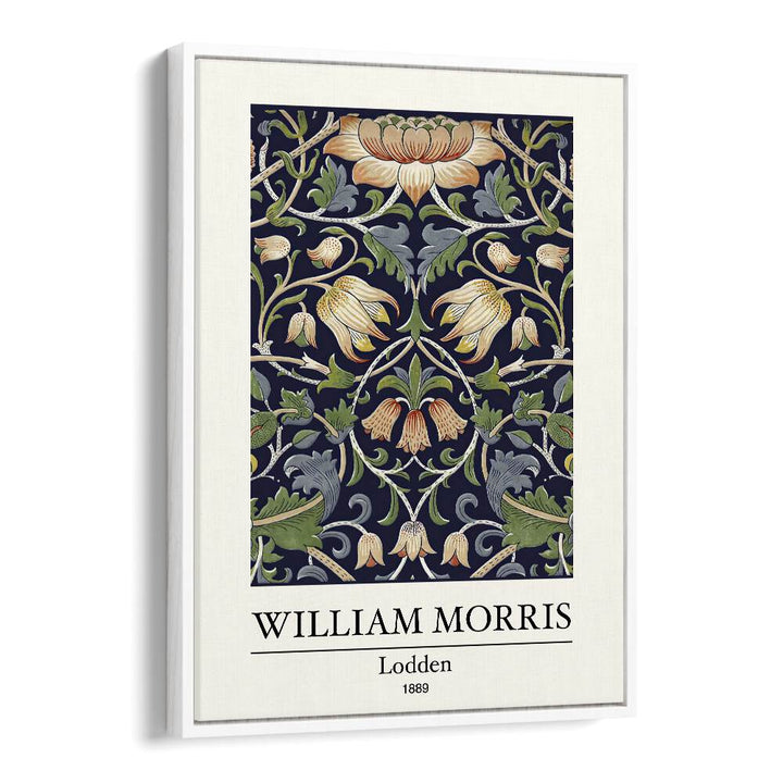 Lodden 1889 A Tapestry Of Nature And Artistry By William Morris's art painting Artwork in White Floater Frame