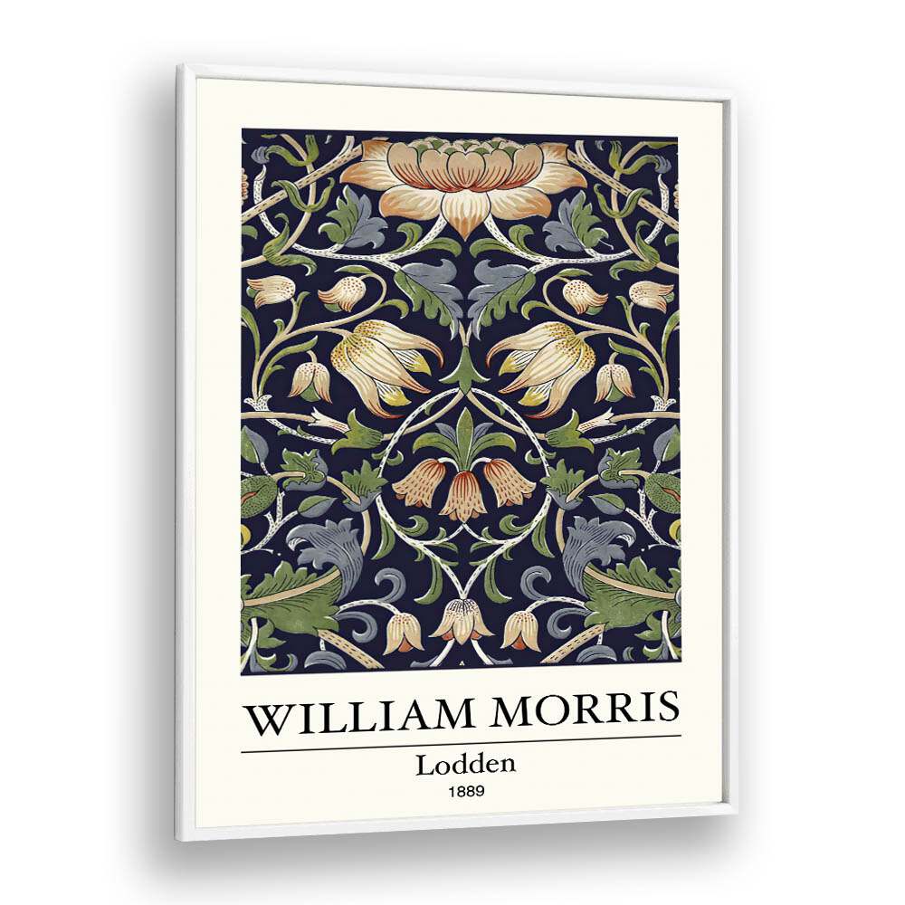 Lodden 1889 A Tapestry Of Nature And Artistry By William Morris's art painting Artwork in White Plain Frame