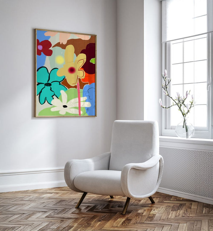 Bright and vibrant LOUD FLOWERS DANCE, FLORAL FLOWER PAINTINGS enhance any living space with elegance and energy.