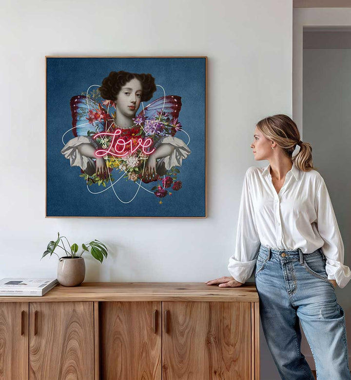 LOVE - A COLLAGE , PORTRAITS & FIGURATIVE ILLUSTRATIONS