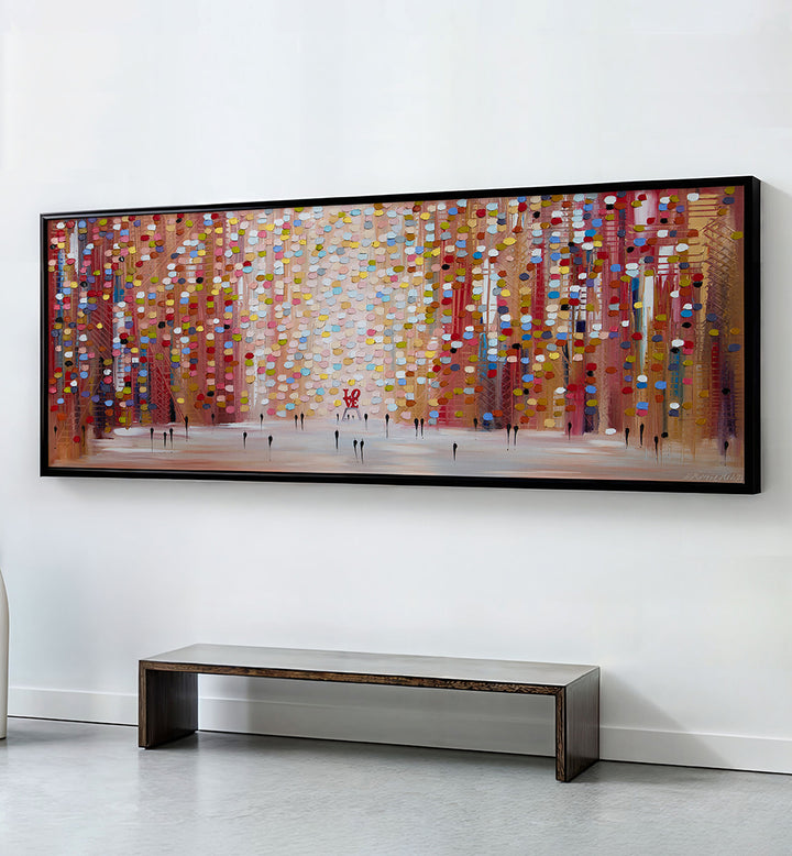 LOVE IN THE CITY LIGHTS , PANORAMIC ART