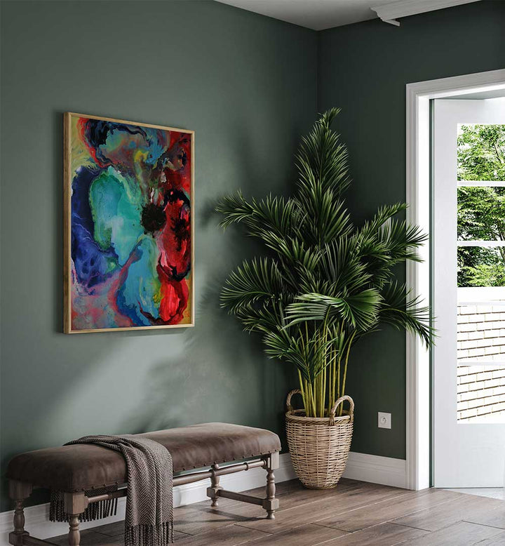 LOVERS POPPY , FLORAL FLOWER PAINTINGS