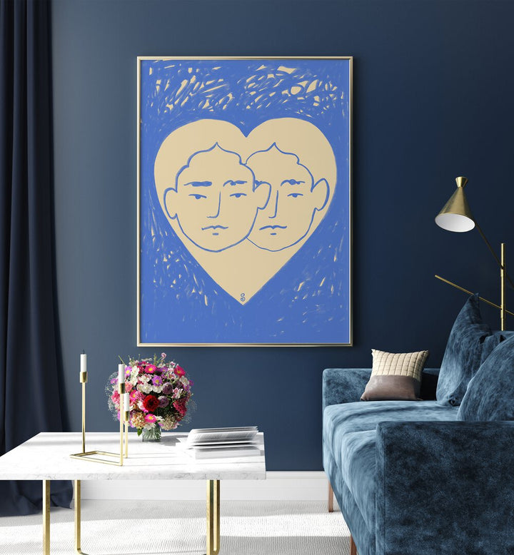 LOVERS , VIBRANT & ELECTRIC ART PRINTS