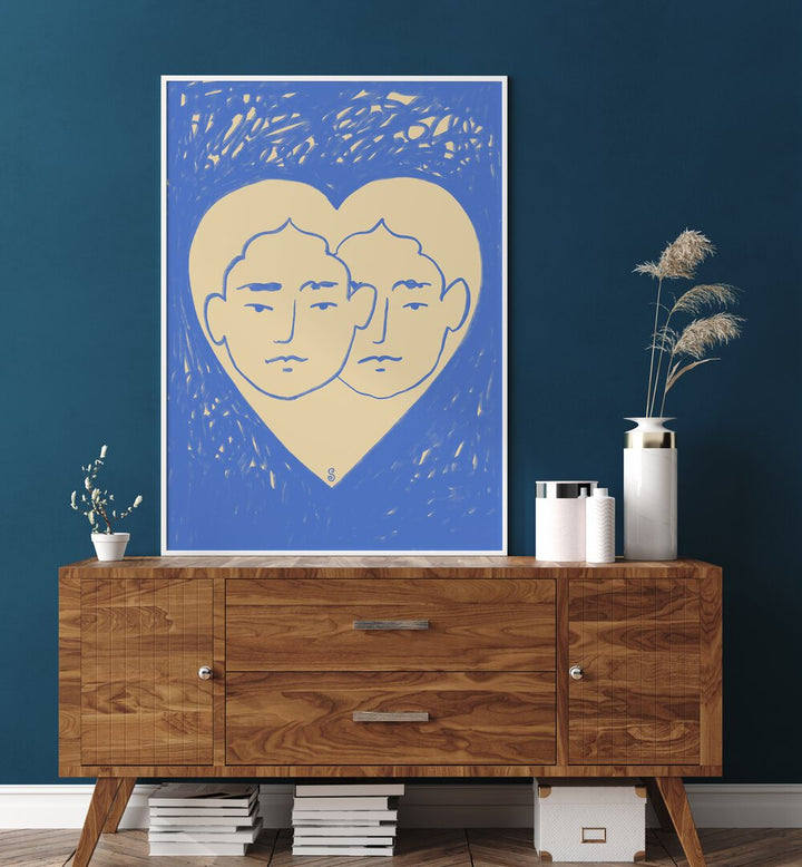 LOVERS , VIBRANT & ELECTRIC ART PRINTS