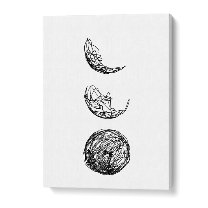 Lunar Line Art Artwork in Gallery Wrap
