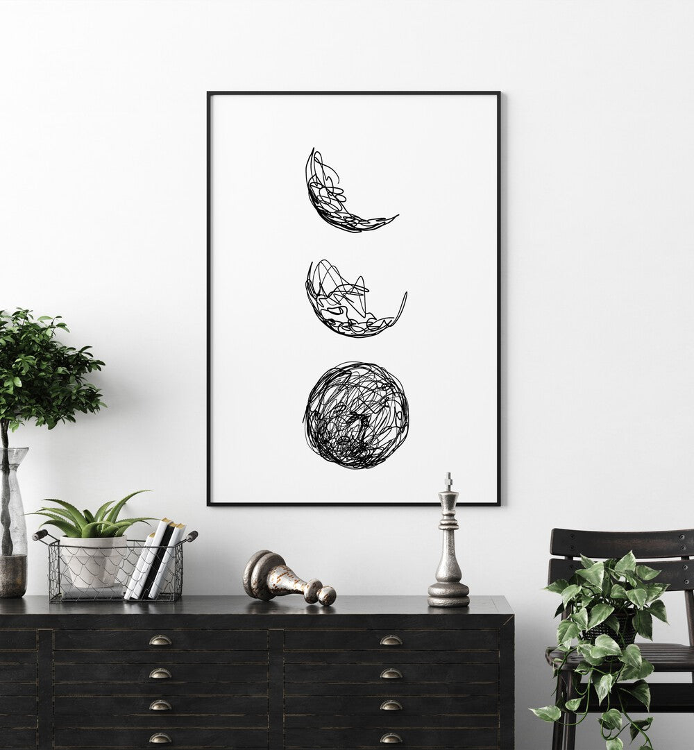 LUNAR LINE ART PAINTING