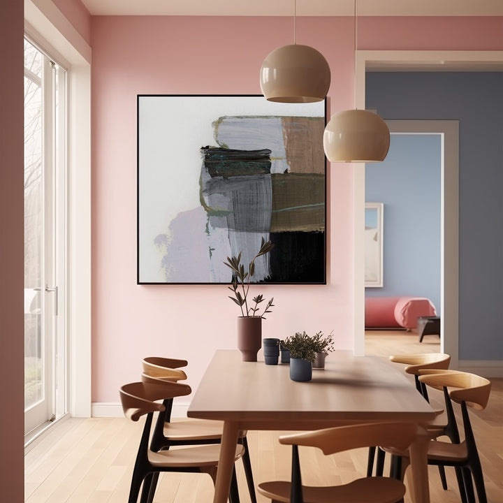 Transform your space with LUNE, ABSTRACT PAINTINGS, featuring a captivating blend of colors and shapes.