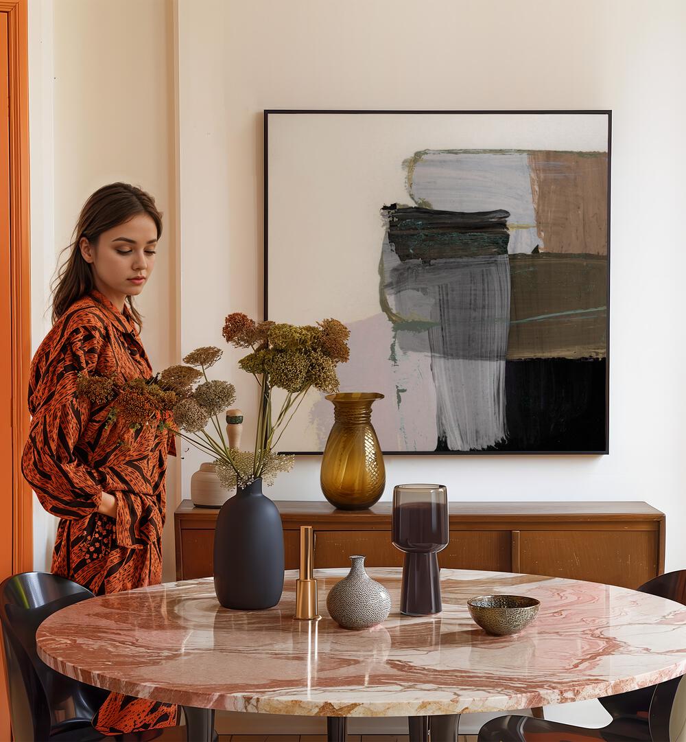 Elevate your space with LUNE, ABSTRACT PAINTINGS, featuring vibrant colors and a modern aesthetic for any room.