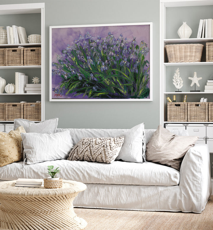 LUSH PURPLE IRISES