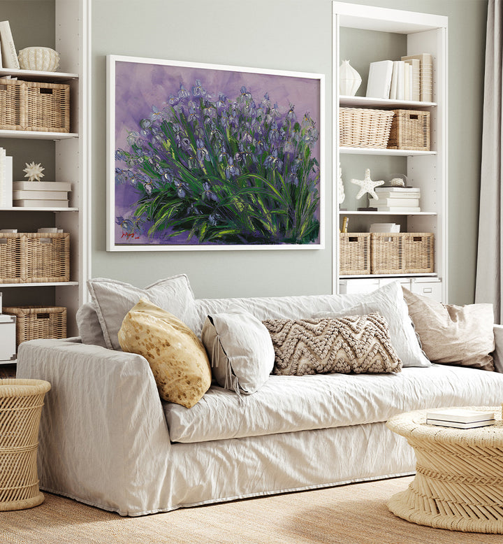 LUSH PURPLE IRISES