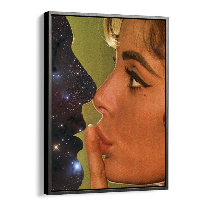 Lust In Space Surreal Art Artwork in Black Floater Frame
