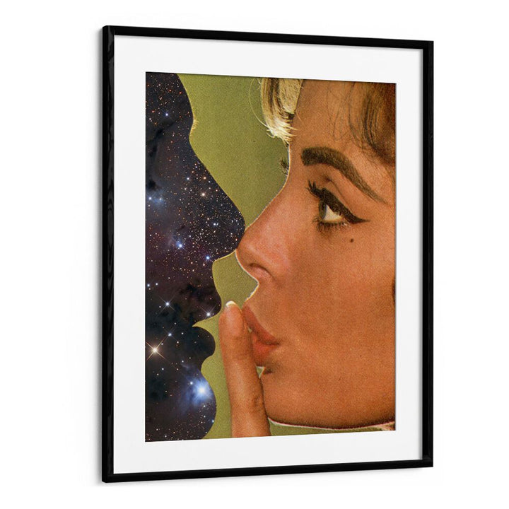 Lust In Space Surreal Art Artwork in Black Frame With Mount
