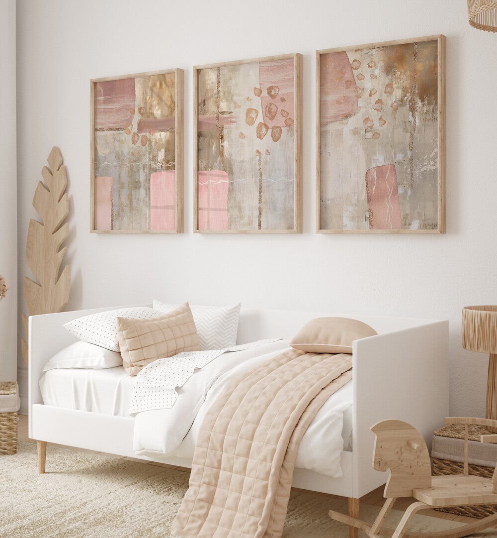 Transform your space with the LUXE ROSE SET, SET OF 3 PAINTINGS, showcasing elegant rose-inspired artistry.