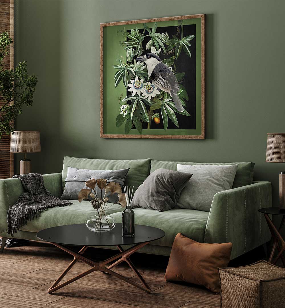 L'OISEAU ET LA PASSIFLORE , ANIMAL PAINTINGS