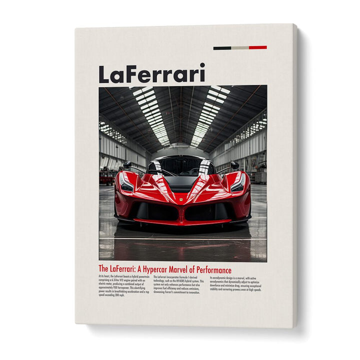 La Ferrari Car Posters Automotive Wall Art Prints in Gallery Wrap