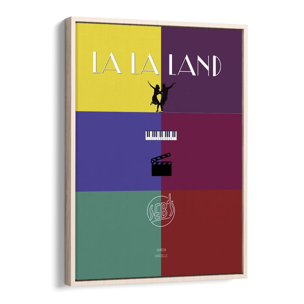 La La Land By Grishma Korjani Movie Posters in Oak Wood Floater Frame