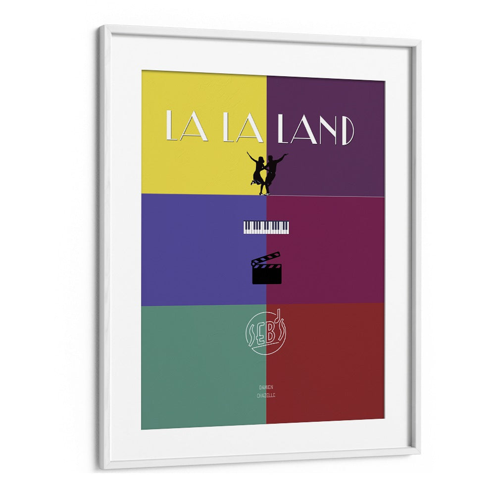 La La Land By Grishma Korjani Movie Posters in White Frame With Mount