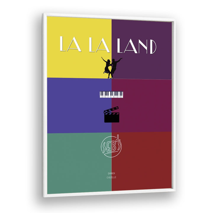 La La Land By Grishma Korjani Movie Posters in White Plain Frame