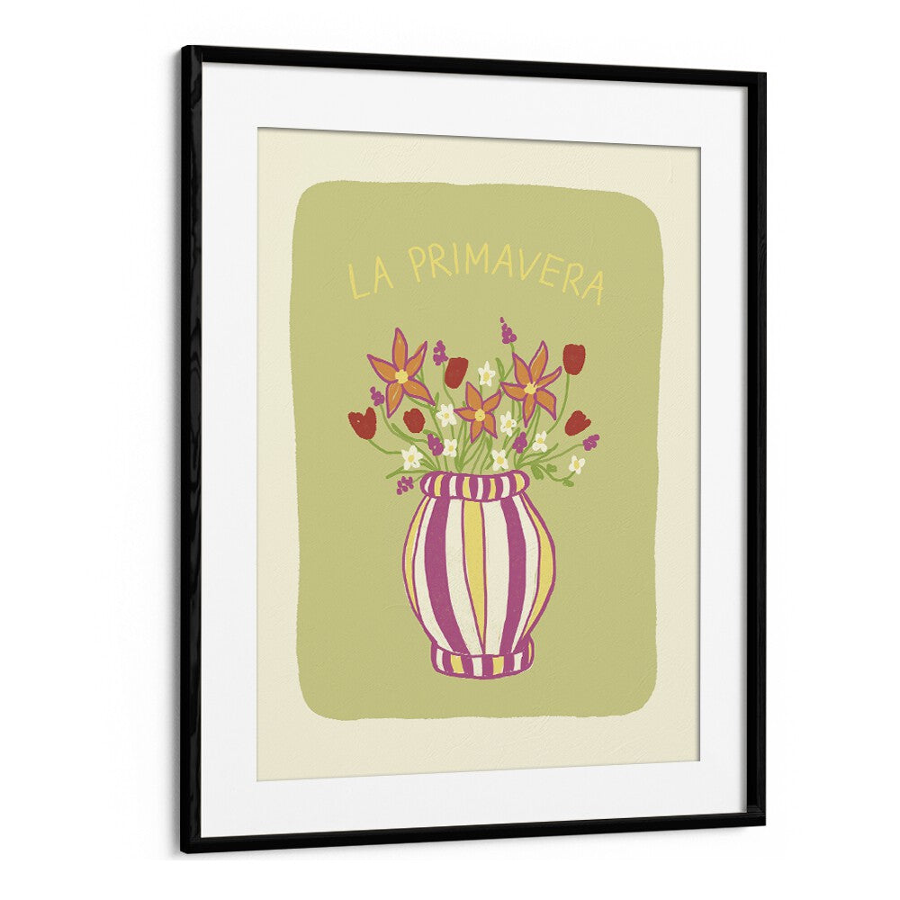 La Primavera by Studio Dolci Kitchen Art Prints in Black Frame With Mount