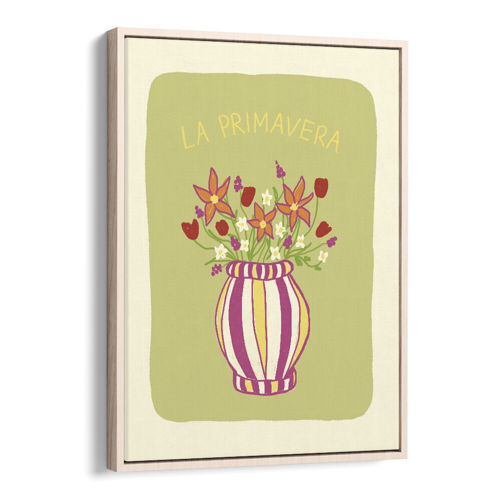 La Primavera by Studio Dolci Kitchen Art Prints in Oak Wood Floater Frame