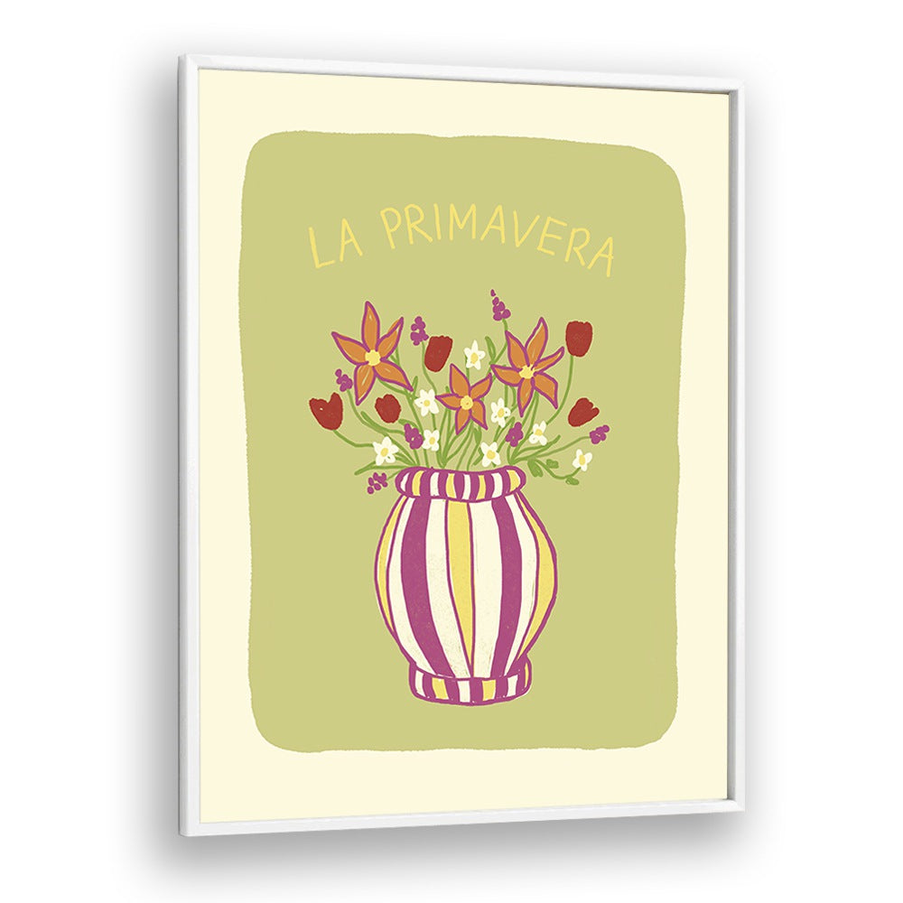 La Primavera by Studio Dolci Kitchen Art Prints in White Plain Frame