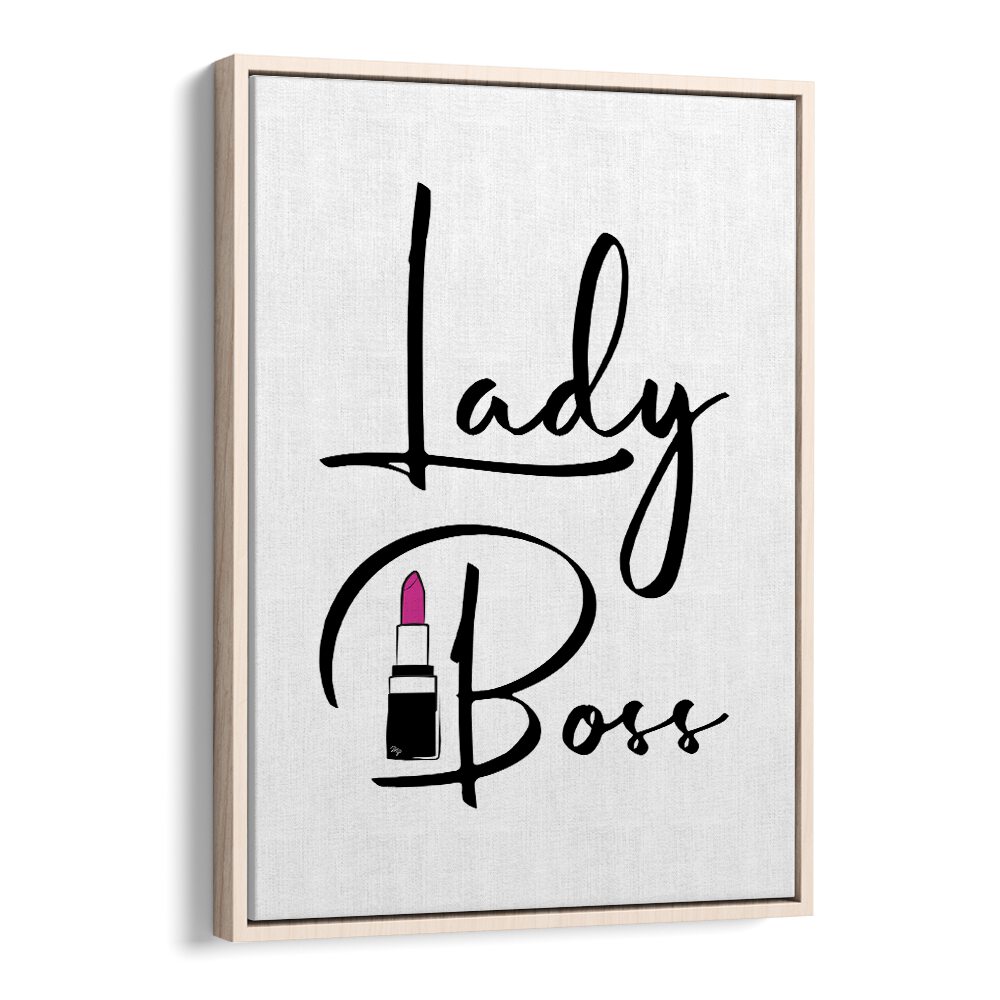 Lady Boss II by Martina Fashion Paintings Fashion Posters in Oak Wood Floater Frame