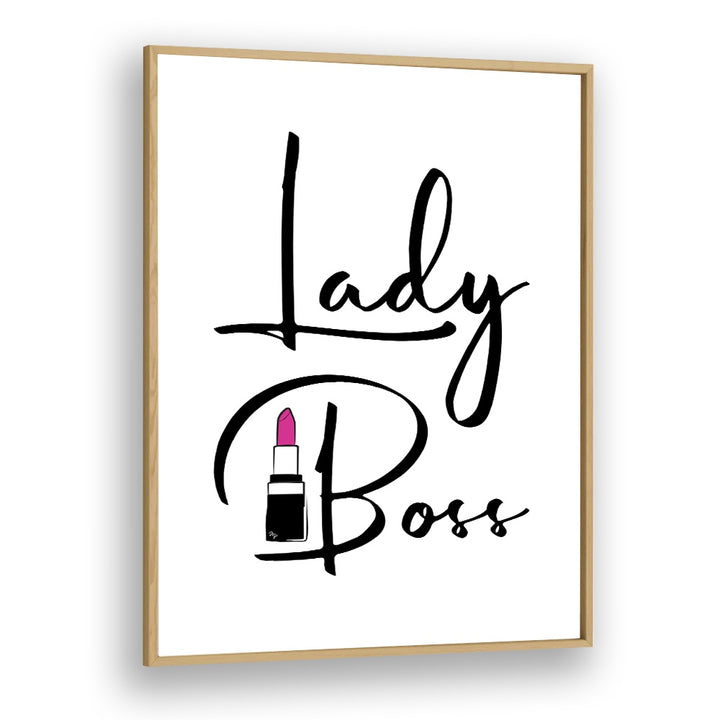 Lady Boss II by Martina Fashion Paintings Fashion Posters in Oak Wood Plain Frame