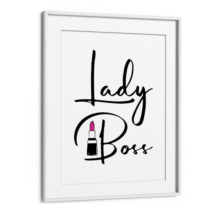 Lady Boss II by Martina Fashion Paintings Fashion Posters in White Frame With Mount