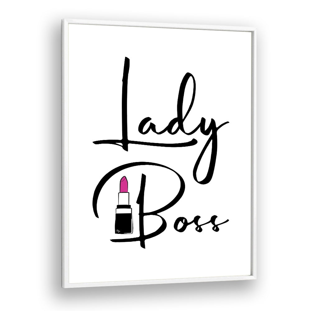 Lady Boss II by Martina Fashion Paintings Fashion Posters in White Plain Frame