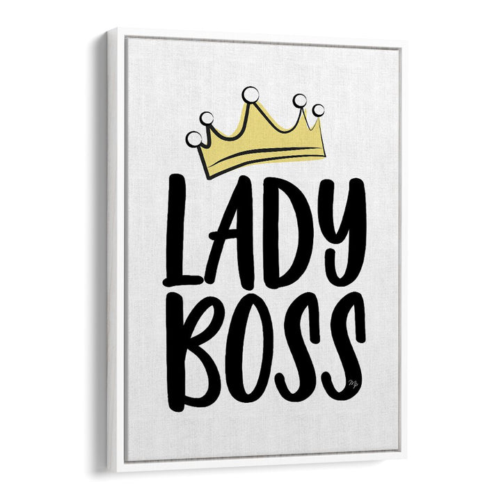 Lady Boss by Martina Fashion Paintings Fashion Posters in White Floater Frame