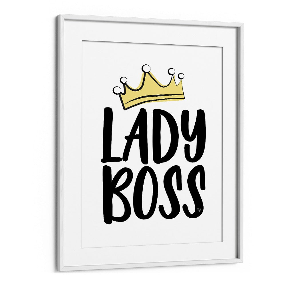 Lady Boss by Martina Fashion Paintings Fashion Posters in White Frame With Mount