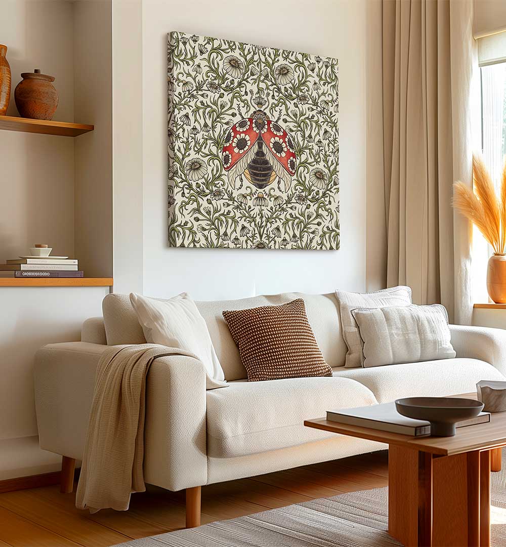 LADYBUG AND DAISY , PATTERN ART PRINTS