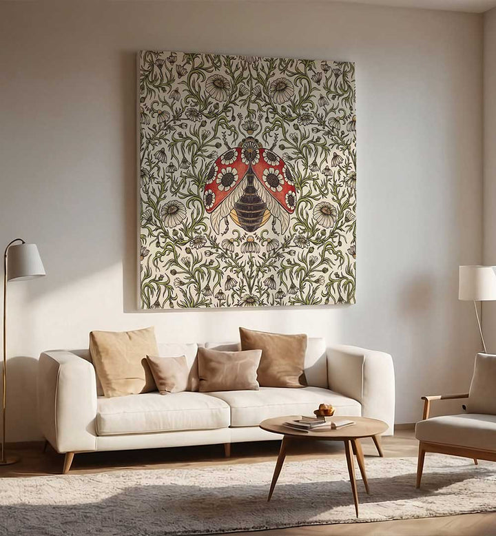 LADYBUG AND DAISY , PATTERN ART PRINTS