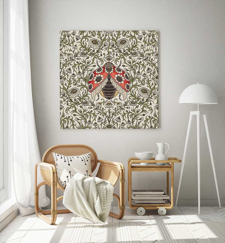 LADYBUG AND DAISY , PATTERN ART PRINTS
