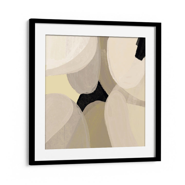 Laetitia by Yopie Studio Abstract Paintings Abstract Art Prints in Black Frame With Mount